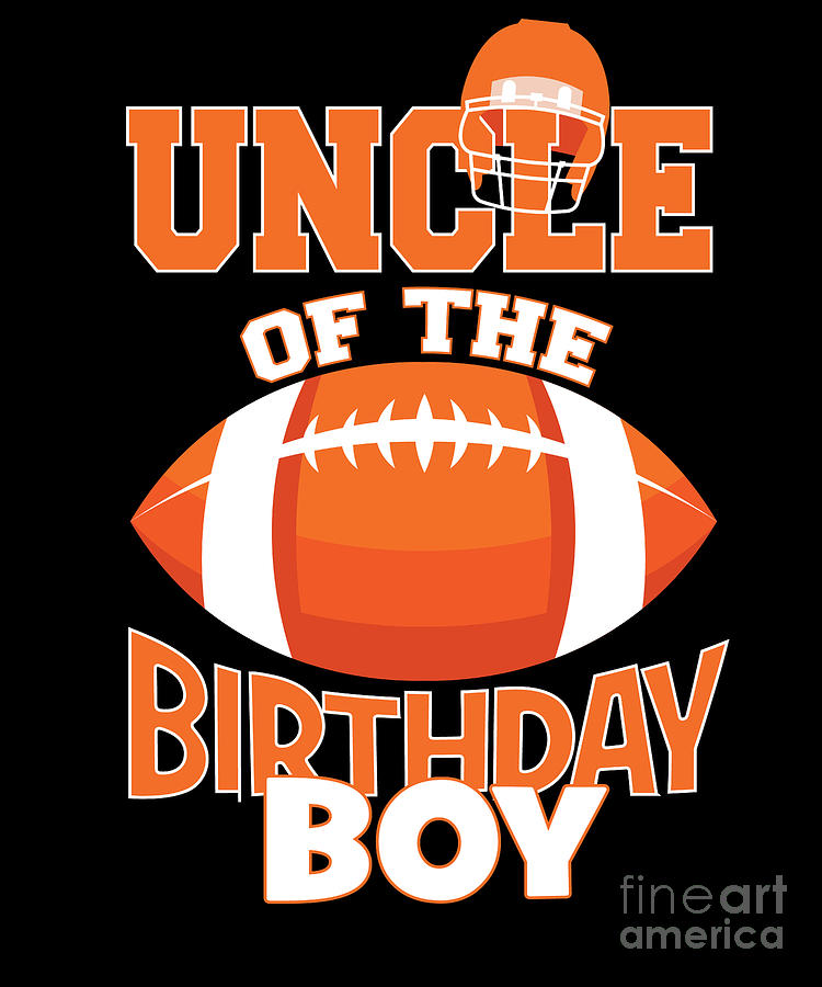 Uncle Of The Birthday Boy American Football Kid Party design Kids
