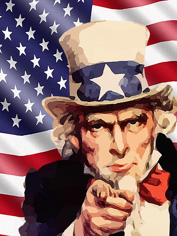 Uncle Sam Wants You Mixed Media by JM Flagg