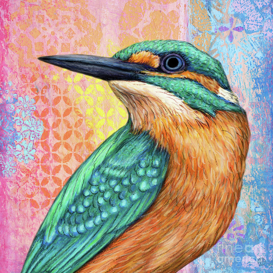 Uncommon Kingfisher Dreamscape Painting by Amy E Fraser
