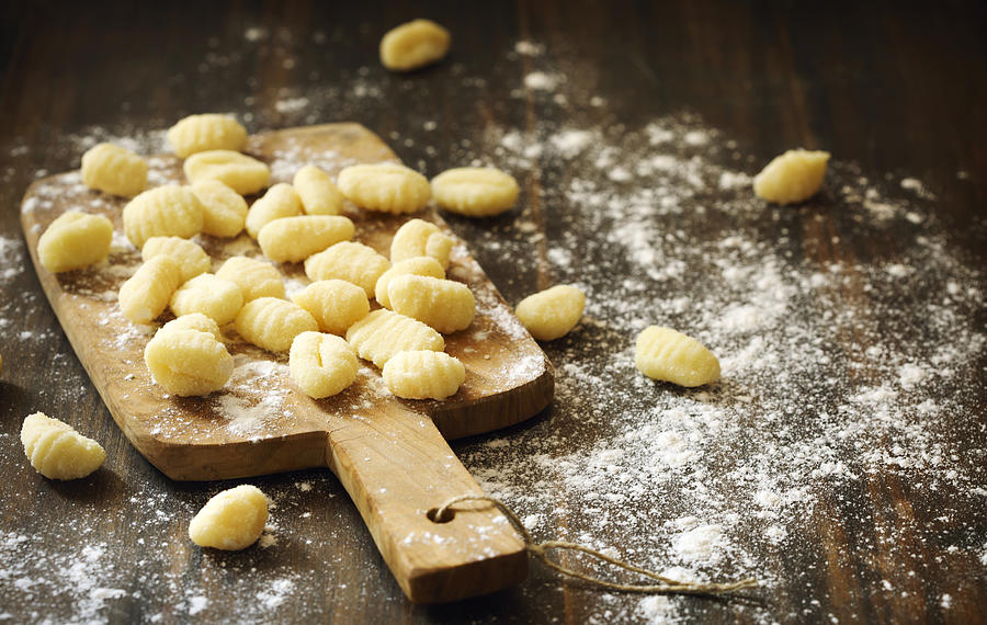 Uncooked homemade potato gnocchi Photograph by AnjelaGr