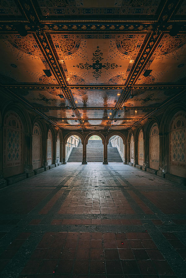 Under Bethesda Terrace, Central Park 02 Photograph by Jon Bilous - Fine ...