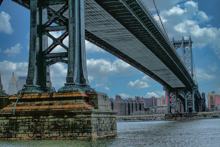 Under Brooklyn Bridge New York Photograph by Chuck Kuhn - Fine Art America