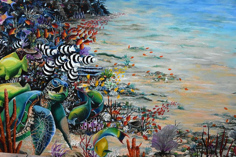 Under  Da Sea Painting by Karin  Dawn Kelshall- Best