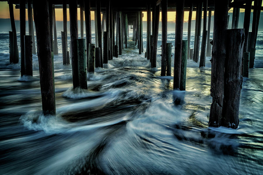 Pier Photograph - Under Kitty Hawk Pier by Rick Berk