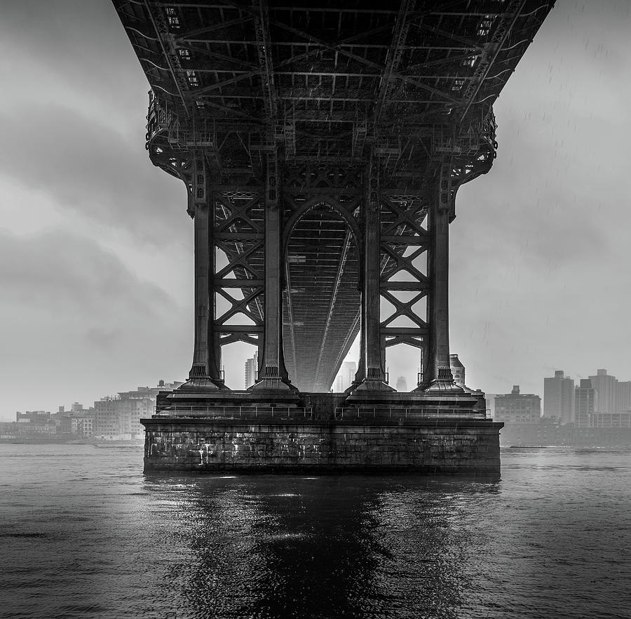 Under Manhattan Bridge, New York Photograph by Serge Ramelli