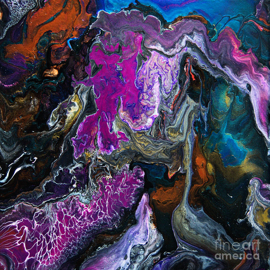 Under Sea Fantasy Reef 8460 Painting by Priscilla Batzell Expressionist Art Studio Gallery