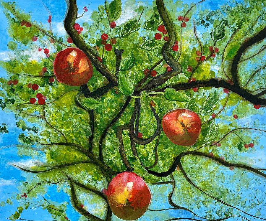 Apple Tree Painting Ubicaciondepersonascdmxgobmx