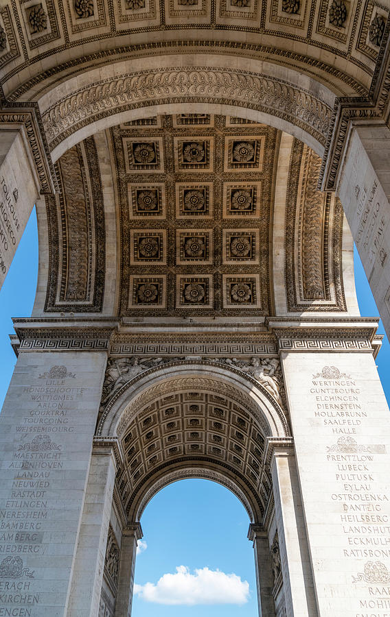 Under the Arc de Triomphe in Paris, France Photograph by John Twynam