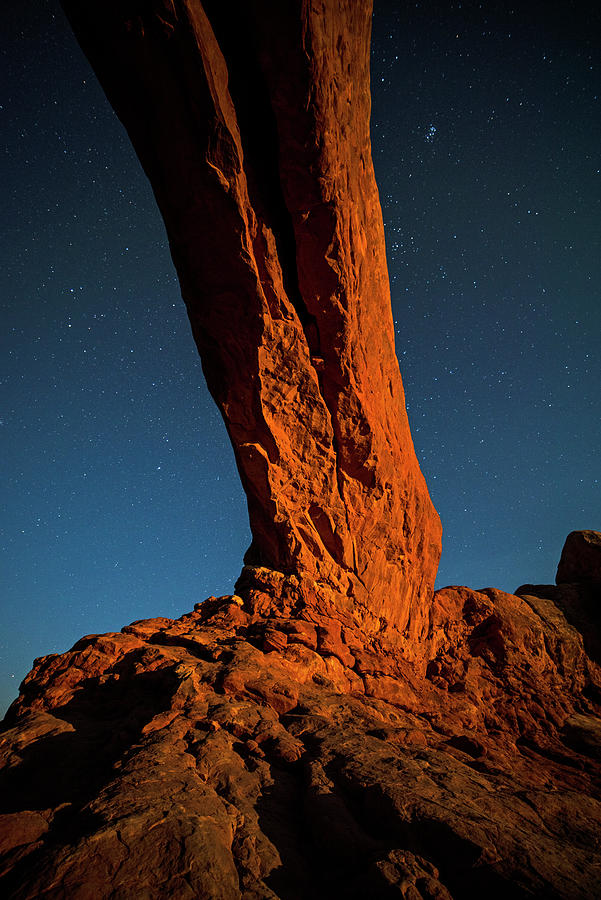 Under the Arch North Window Arches National Park Moab Utah Photograph by Toby McGuire