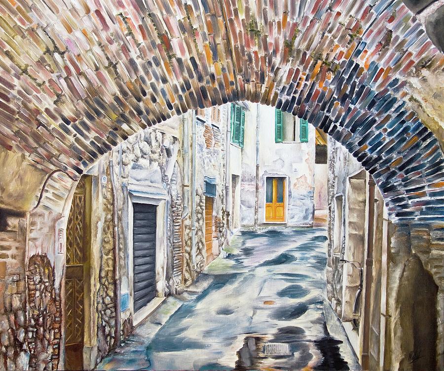 Under the Archway Painting by Michelangelo Rossi