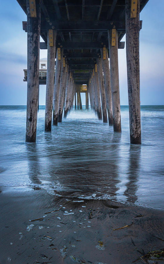 Pier Photograph - Under the Boardwalk by Angie Purcell