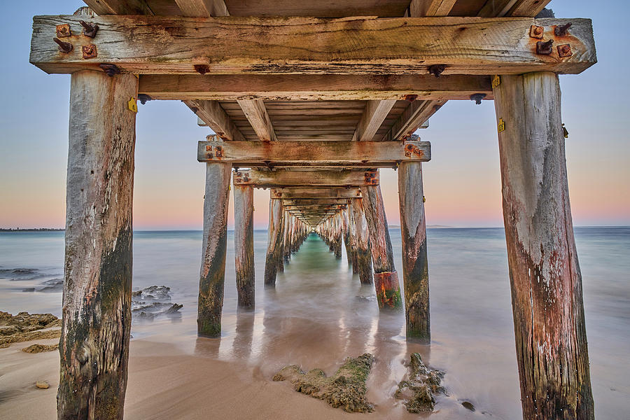 Under the boardwalk Photograph by Chris Hase