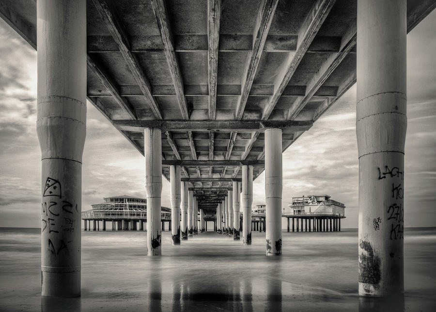 Architecture Photograph - Under the Boardwalk by Dave Bowman