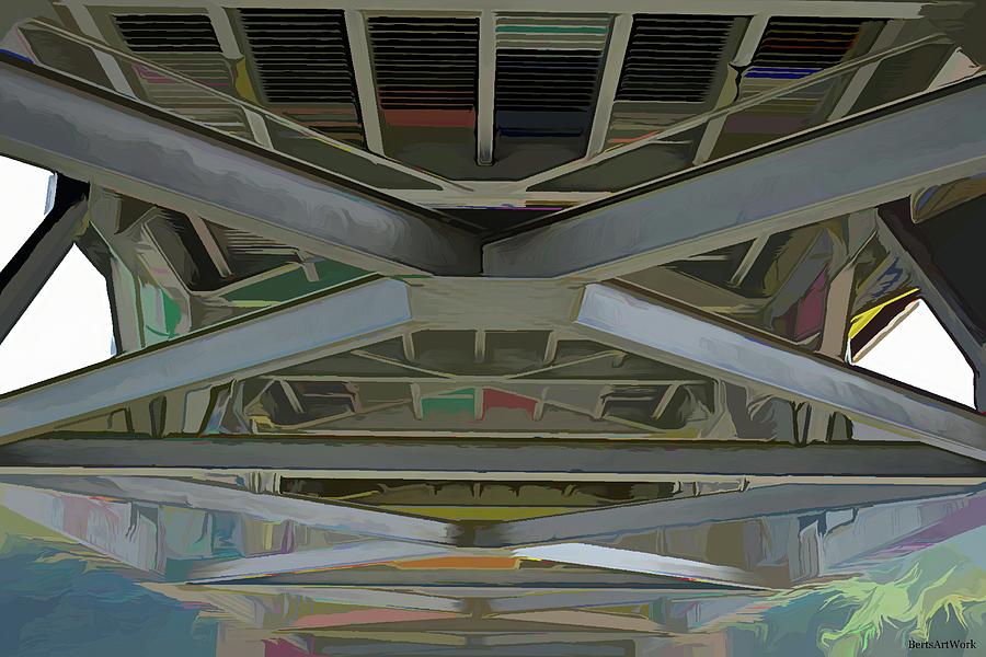 Under the Bridge Abstract Photograph by Roberta Byram