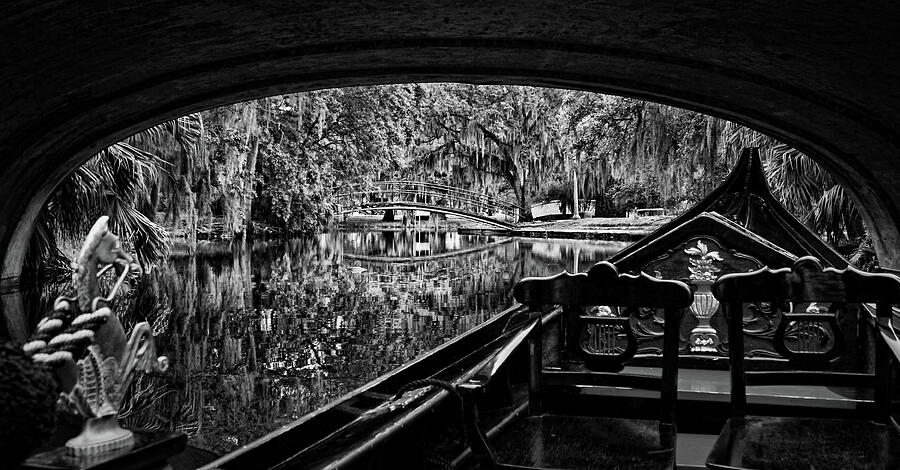 Under the Bridge Black and White Photograph by Judy Vincent