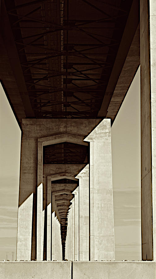 Abstract Photograph - Under the Bridge by Santa Fe