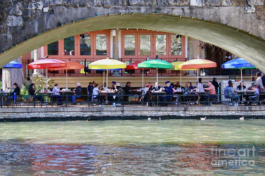 Under the Bridge in San Antonio Photograph by Suzanne Oesterling
