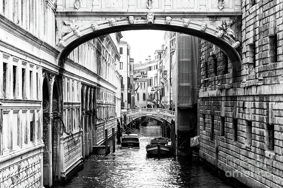 Under the Bridge of Sighs in Venice Photograph by John Rizzuto