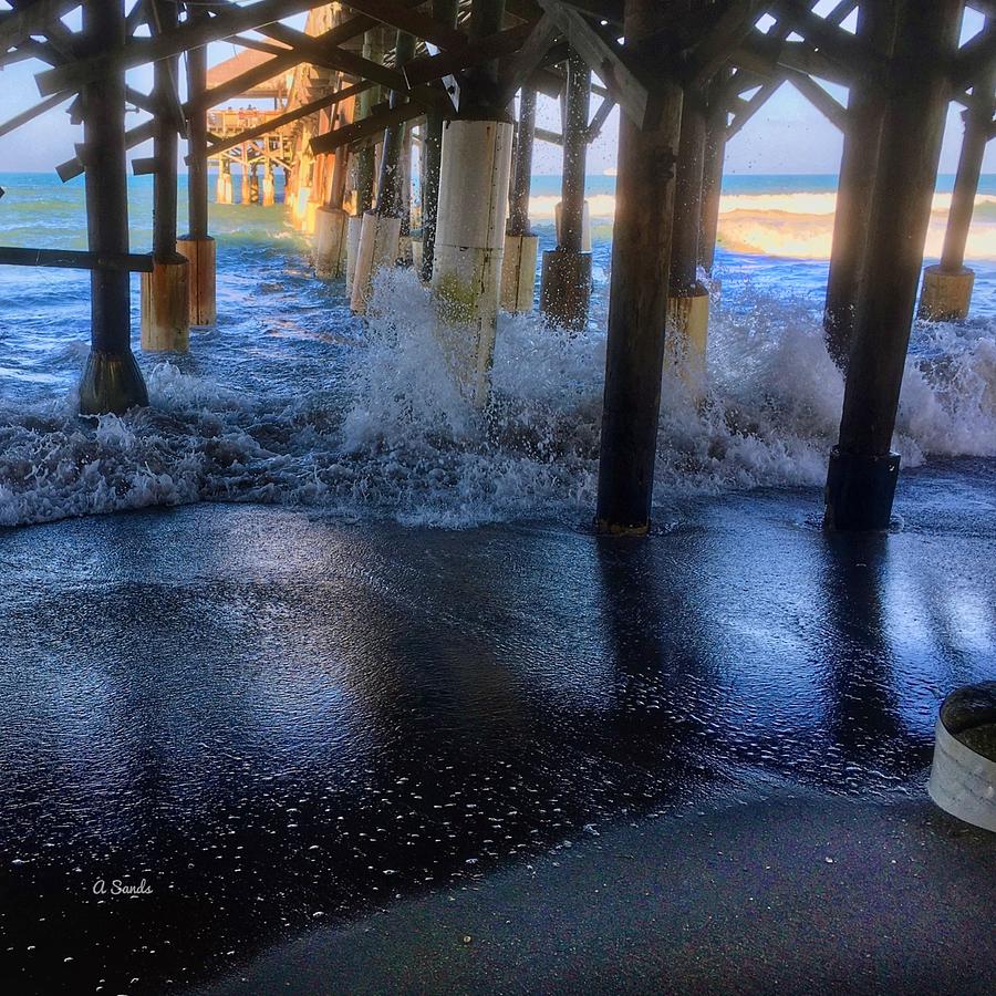 Under the Cocoa Beach Pier Photograph by Anne Sands