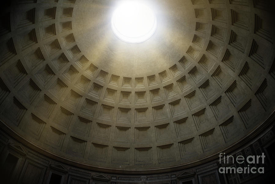 Under the Dome of Pantheon - Rome Italy Photograph by Stefano Senise