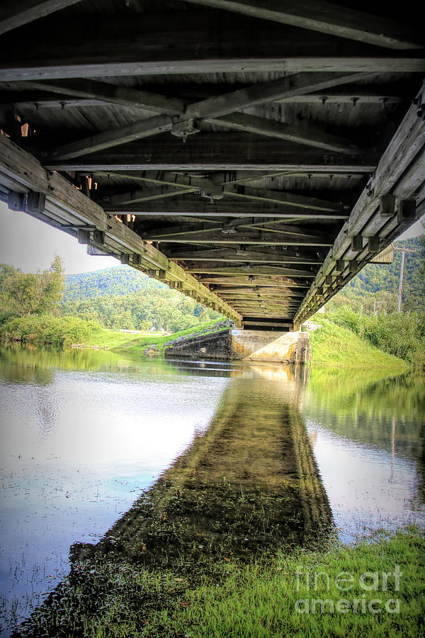 Under The Downsville Bridge Photograph by Karen Silvestri