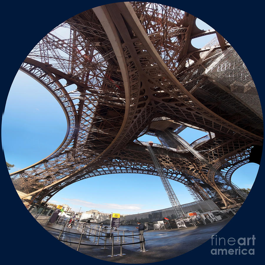 under the Eiffel Tower Photograph by Rudi Prott
