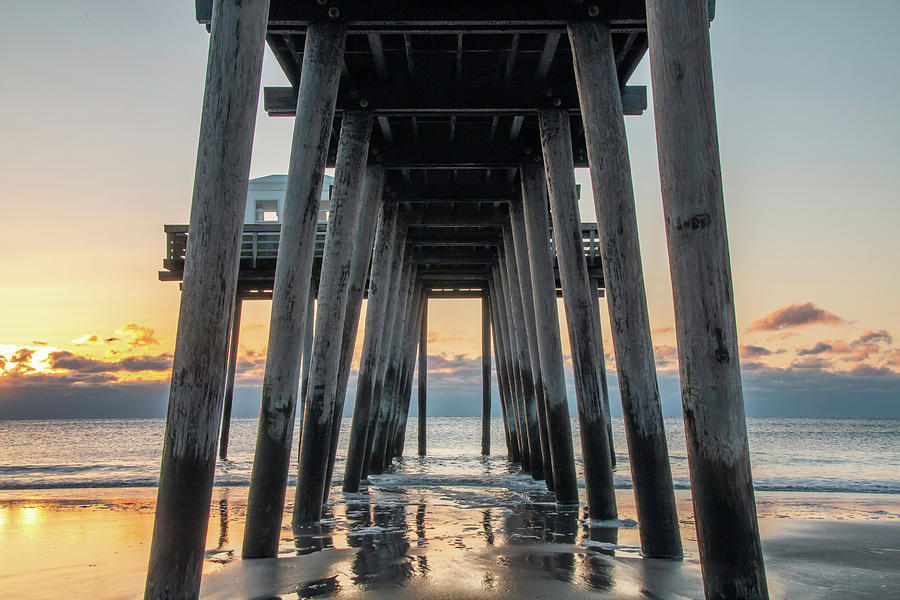 Under The Fishing Pier Photograph by Kristia Adams