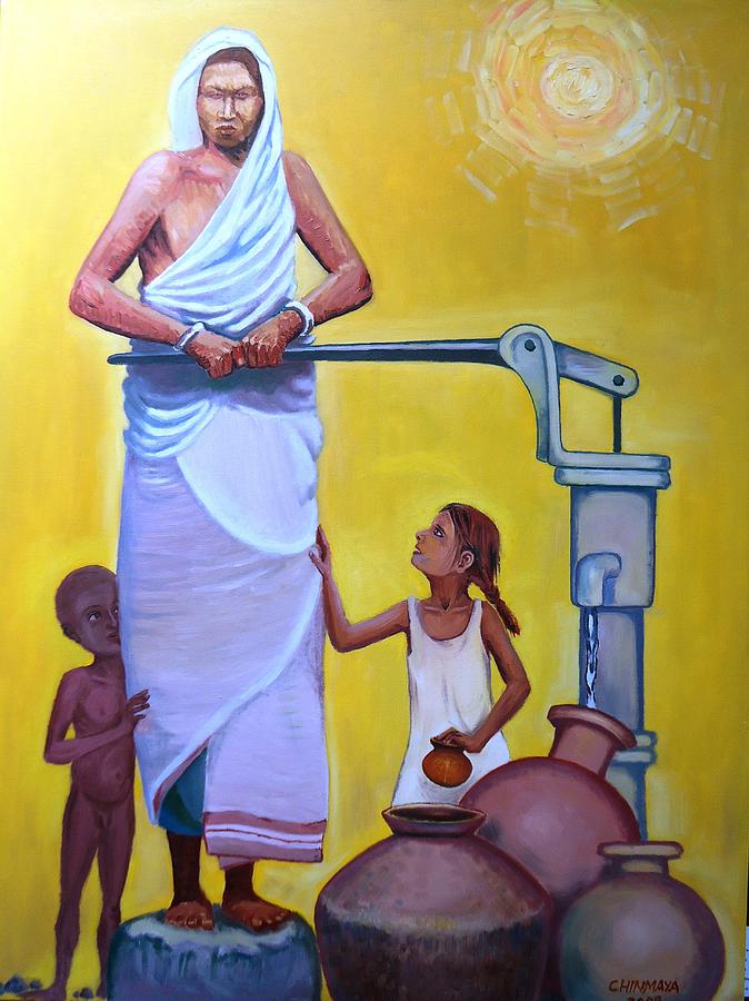 Under the Hot Sun Painting by Chinmaya BR