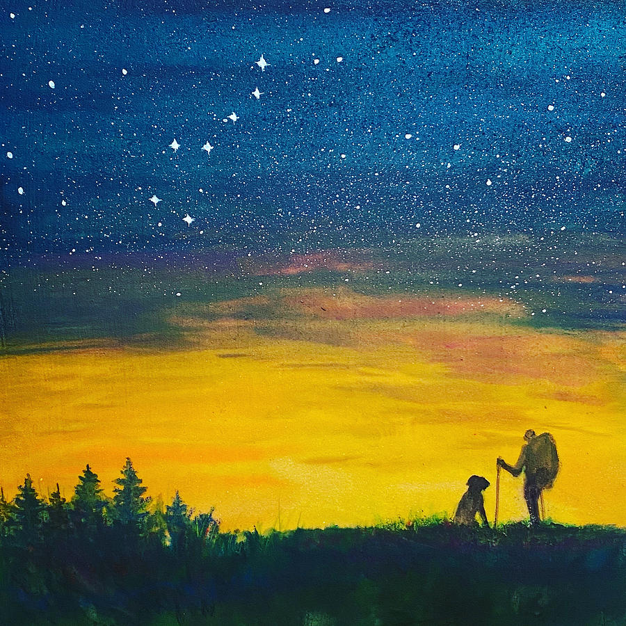 Under the Lucky Stars Painting by Tonja Opperman