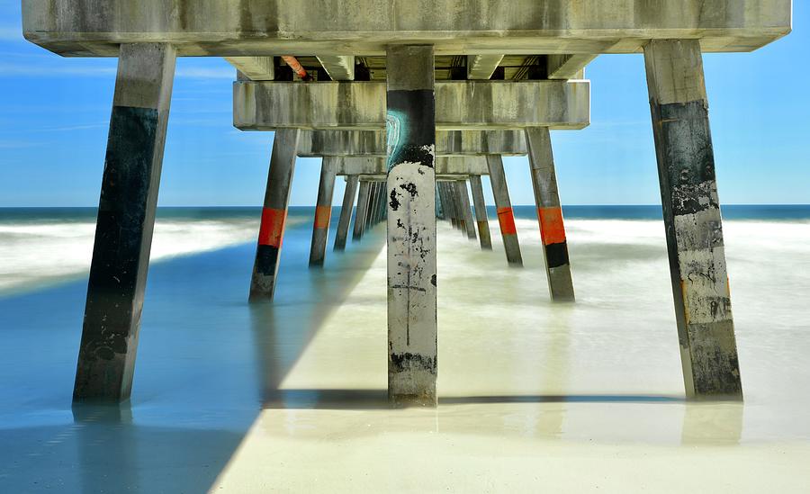 Jacksonville Photograph - Under the Pier at Mid Day by Frozen in Time Fine Art Photography