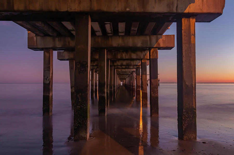 Under The Pier Photograph by Cate Franklyn