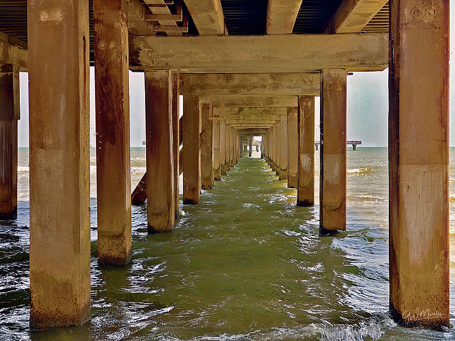 Under the Pier Photograph by GW Mireles
