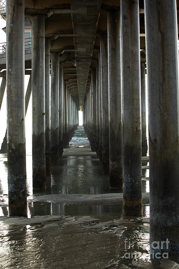 Under the Pier Photograph by James Moore