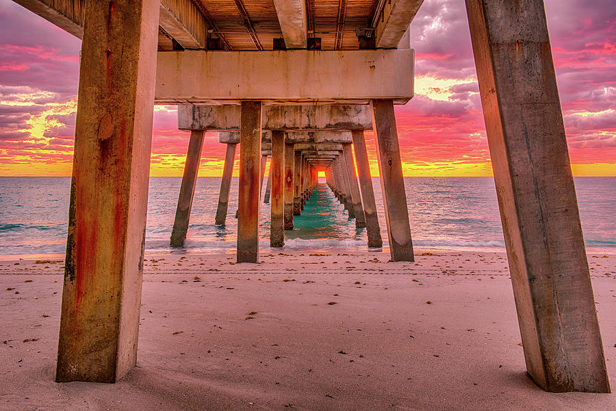 Under the pier Photograph by Jay Seeley