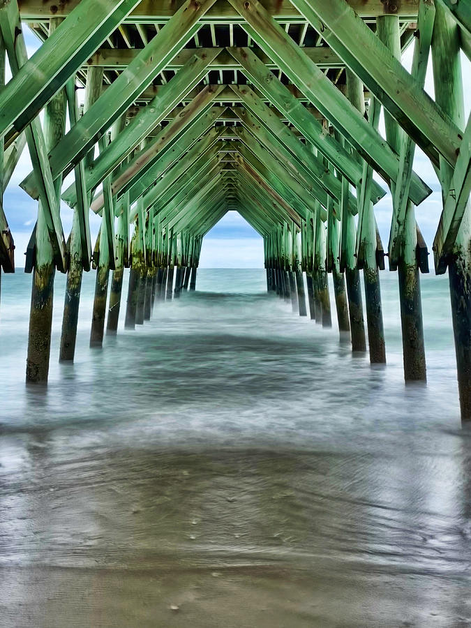 Under the Pier Photograph by Lisa Soots