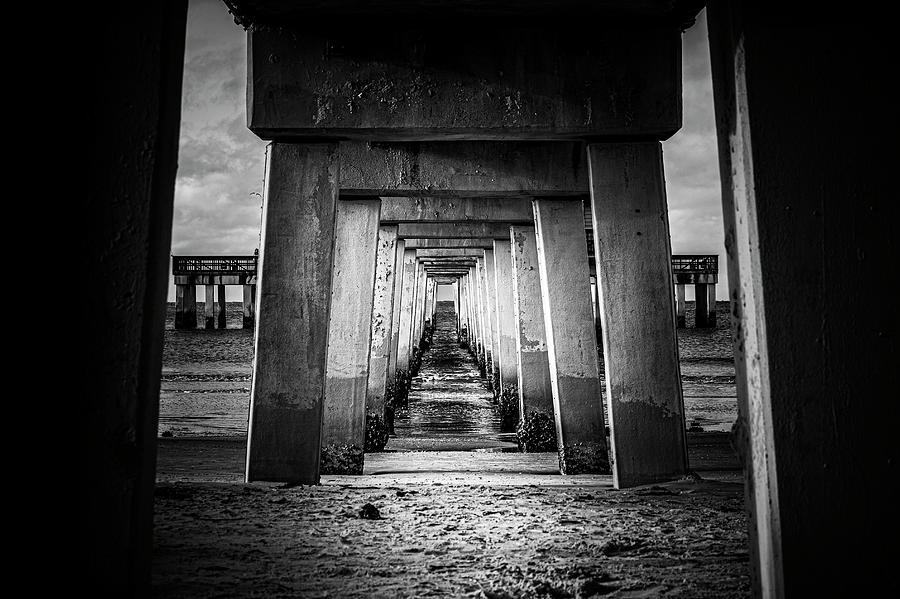 Under The Pier Photograph by Matthew Blum