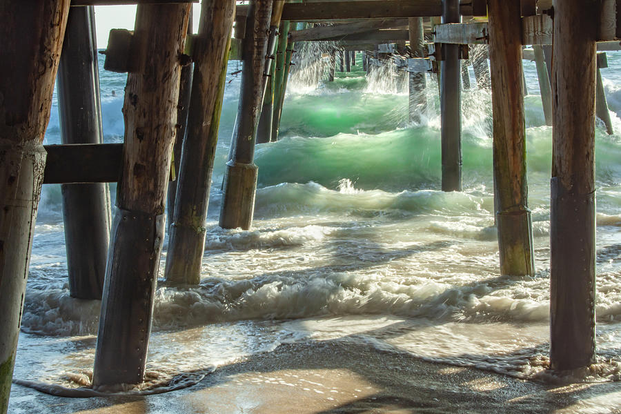 Pier Photograph - Under The Pier San Clemente by Rebecca Herranen