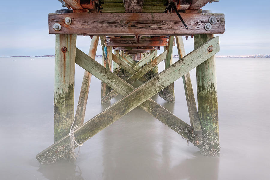 Pier Photograph - Under the Pier - Swampscott, MA by Betty Denise
