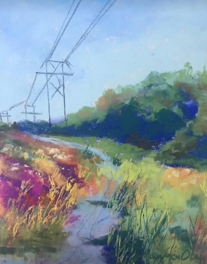Under the Power Lines, Hale Pastel by Maureen Obey