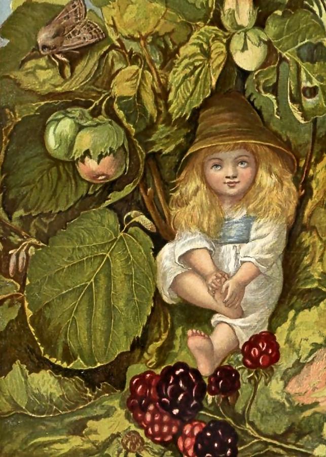 Under the Raspberry Bush Fairy Art Digital Art by Patricia Keith