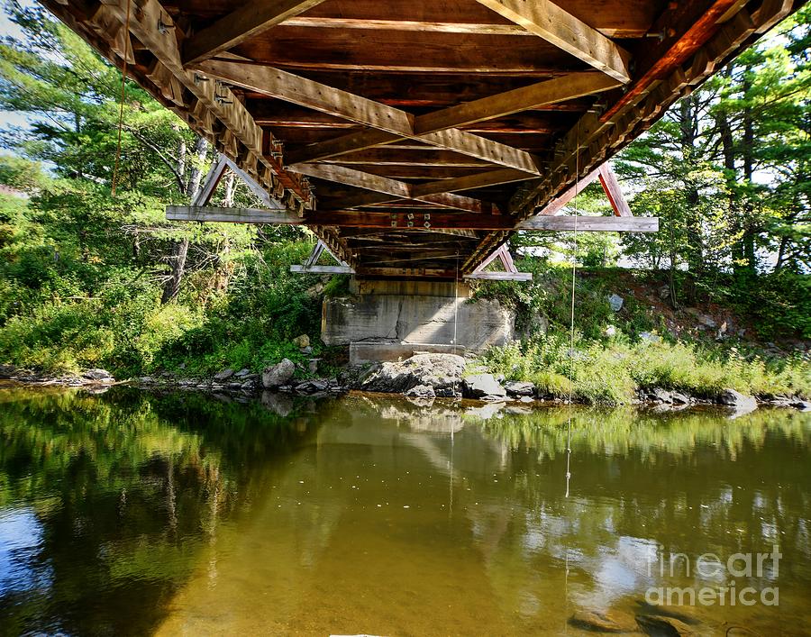 Under the River Road Covered Bridge  Photograph by Steve Brown