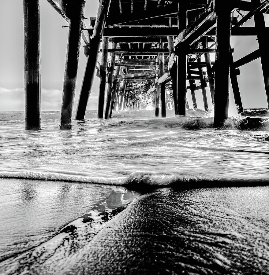 Beach Landscape Photograph - Under the San Clemente Pier by Terry Walsh