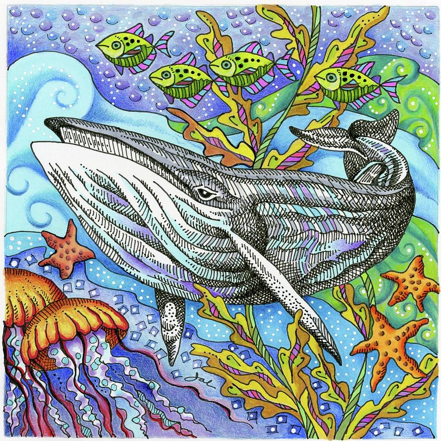 Under The Sea Drawing by Janice A Larson