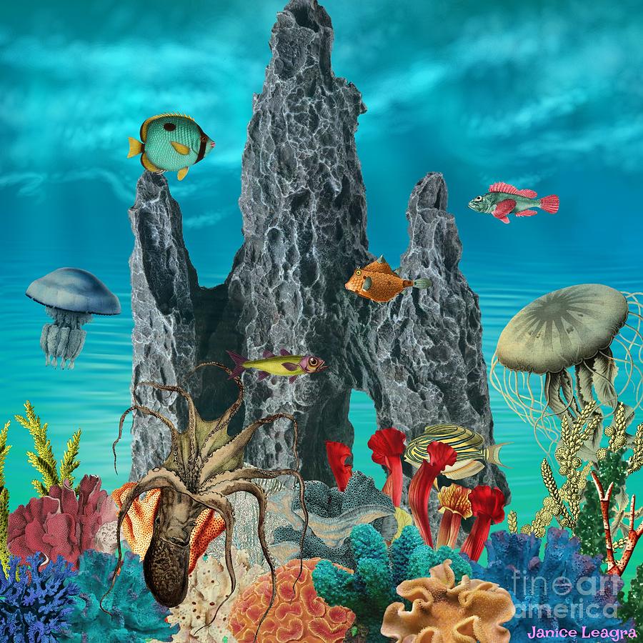 Under the Sea Digital Art by Janice Leagra