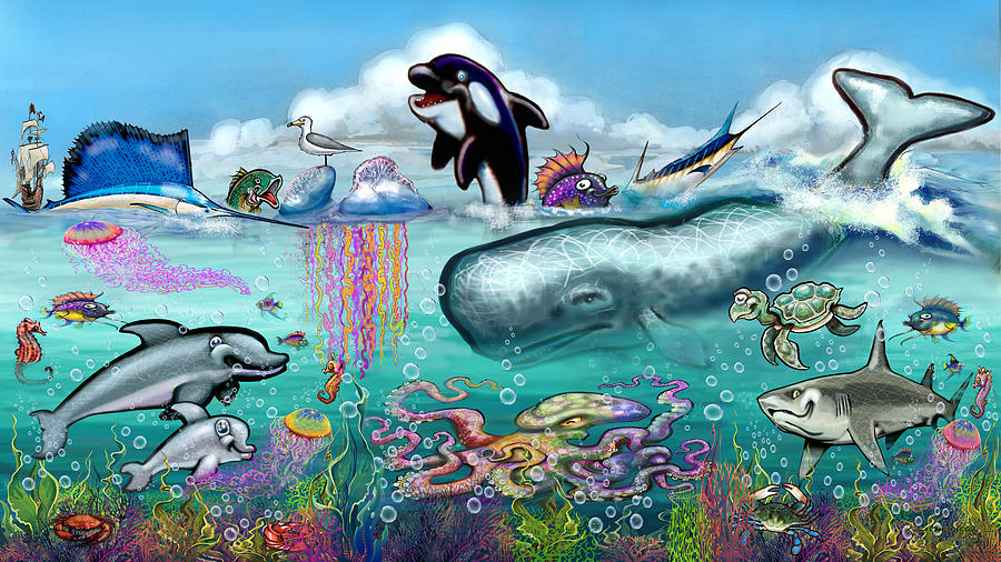Under the Sea Digital Art by Kevin Middleton