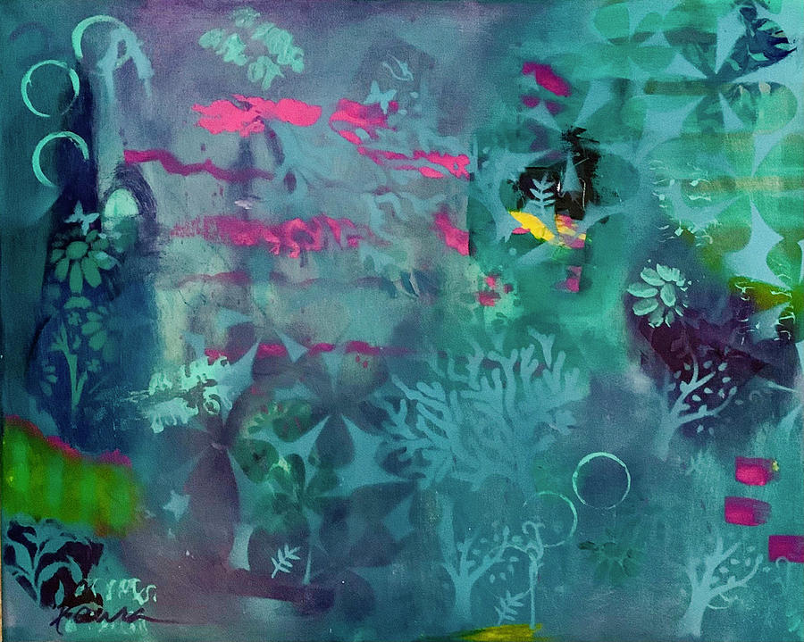 Under The Sea Painting by Laura Jaffe