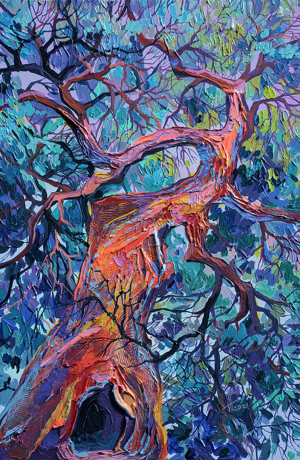 Under The Tree Painting by Anastasia Trusova - Fine Art America