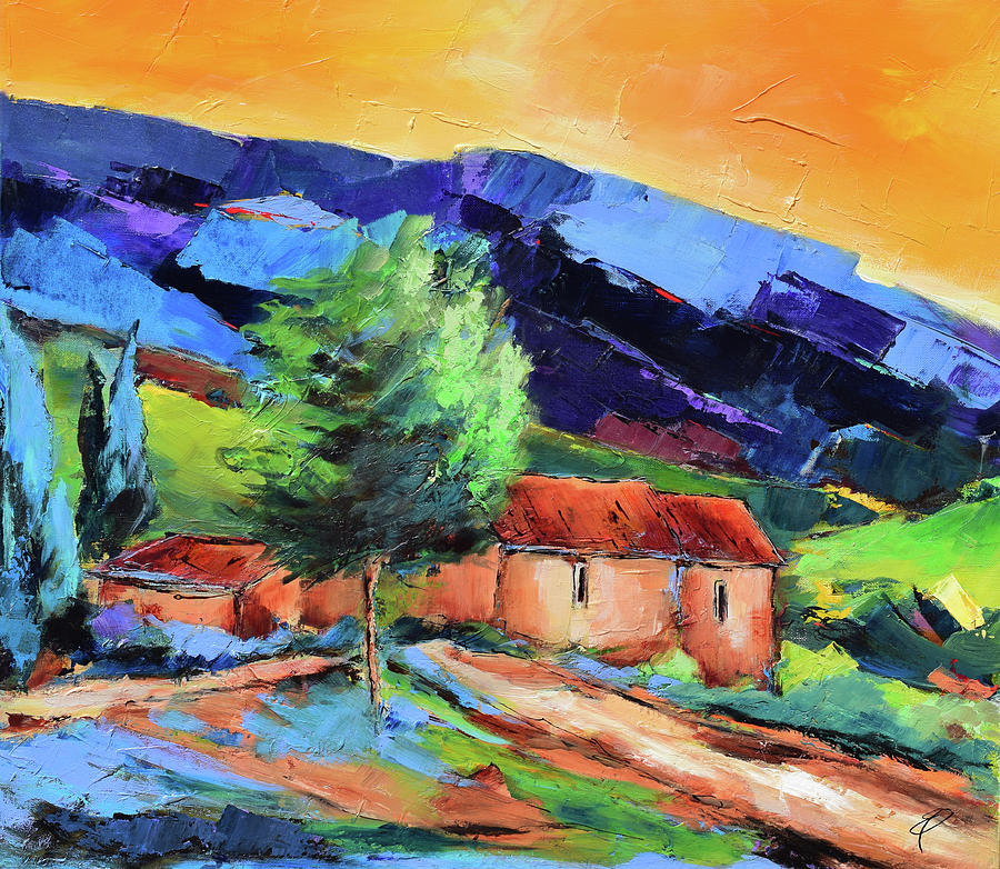 Nature Painting - Under the Tuscan Sky by Elise Palmigiani