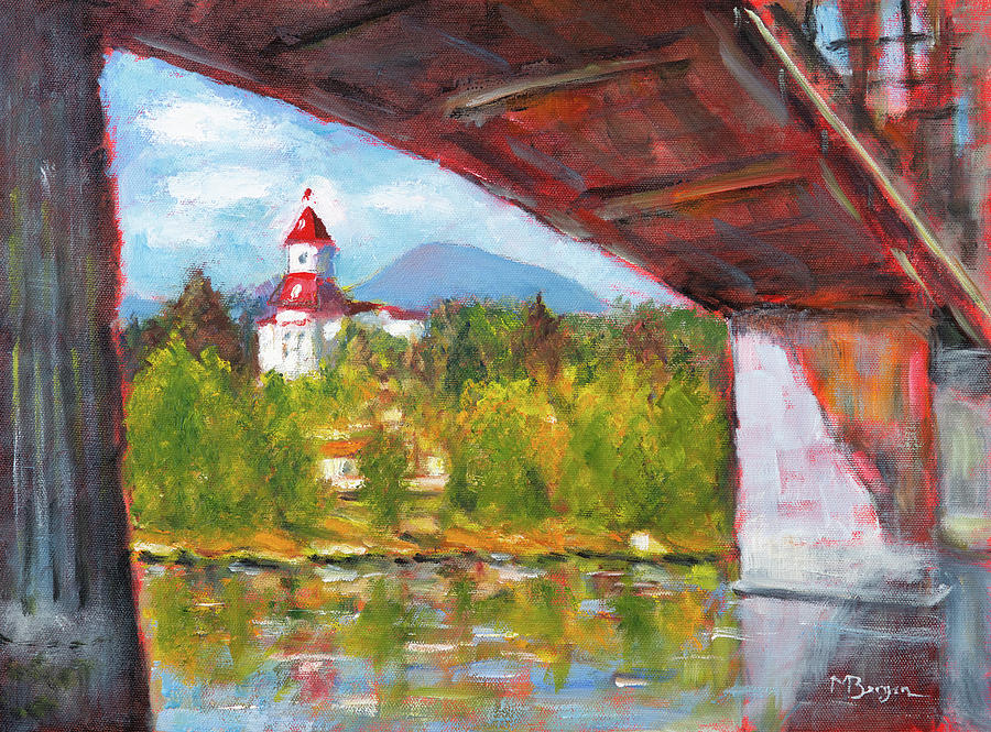 Under the Van Buren Bridge Painting by Mike Bergen