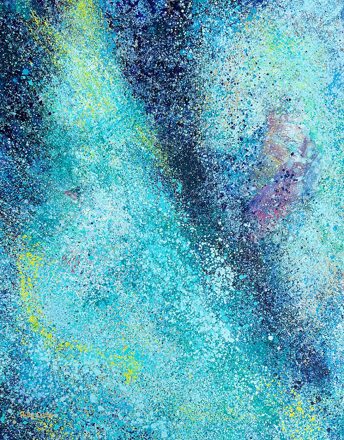 Under the Waterfall Painting by Polly Castor Under the Waterfall Painting by Polly Castor